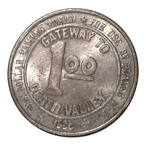 1988 STAGECOACH $1 Gaming Token Slot Beatty Nevada Vintage Stagecoach Token